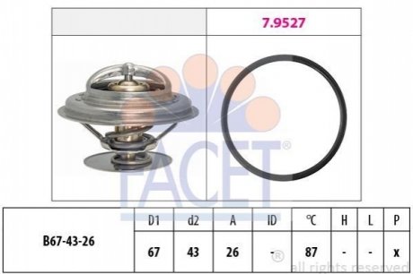 7.8385 FACET Термостат T4/LT 2.5TDI/Passat B2/Audi 100/A6