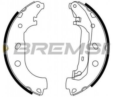 GF0244 BREMSI Тормозные колодки зад. Connect 02- (бараб.)