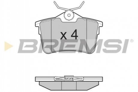 BP3386 BREMSI Тормозные колодки зад. Berlingo/Partner 08-