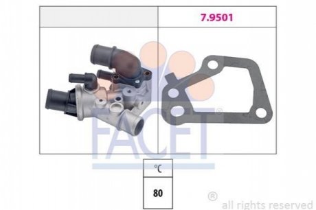 7.8097 FACET Термостат Ducato 1.9 D/TD(1929) 94- (80C)