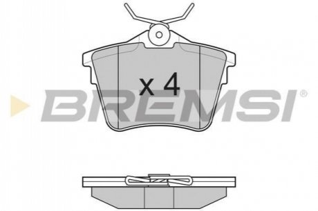 BP3183 BREMSI Тормозные колодки зад. C5 III/407/607 00-