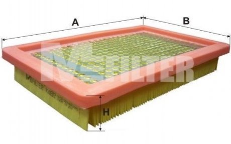 K 482 M-FILTER Фільтр повітряний Mazda 323 1.3-2.0 93-04