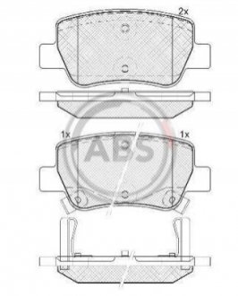 37737 A.B.S. Колодки тормозные задн. Avensis (15-18)