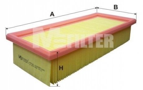 K 731 M-FILTER Фільтр повітряний Accord/Civic 2.0 96-02