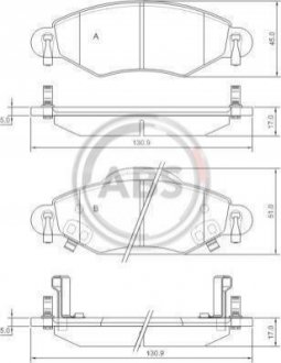 37309 A.B.S. Колодки тормозные перед. Yaris (01-05)