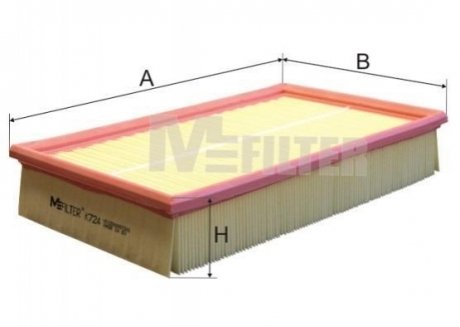 K 724/1 M-FILTER Фильтр воздушный T5 03- (с прослойкой)