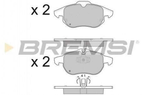 BP3014 BREMSI Тормозные колодки перед. Vectra C 02-