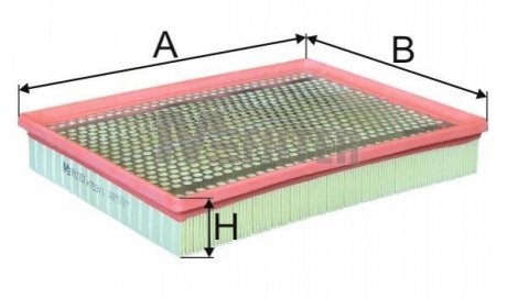 K 753/1 M-FILTER Фильтр воздушный Vectra 03-/Croma 05-