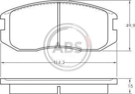 36772 A.B.S. Тормозные колодки перед Colt/Lancer