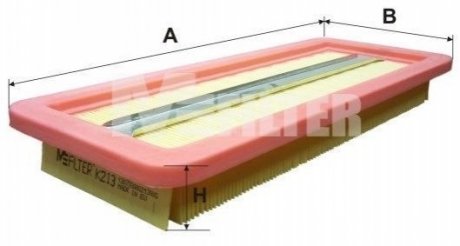 K 213 M-FILTER Фільтр повітряний Mazda 323 1.7D -94