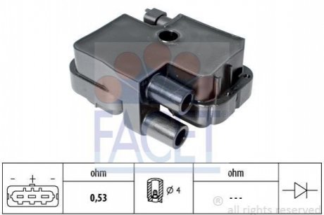 9.6317 FACET Катушка зажигания MB Vito(639) 03-