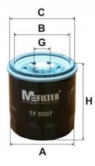 TF 6507 M-FILTER Фільтр масляний Aveo/Matiz/Tico/Swift