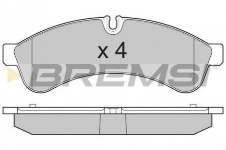 BP3365 BREMSI Гальмівні колодки зад. Daily 06-