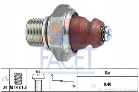 7.0074 FACET Датчик тиску оливи ОМ616/617