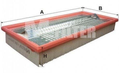 K 358 M-FILTER Фильтр воздушный W124/201 OM602