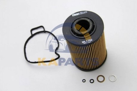 ML1702 CLEAN FILTERS Фільтр масляний BMW 318 tds 95-00