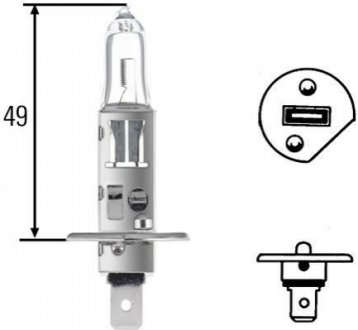 8GH002089-251 HELLA Автолампа H1 24V 70W P14,5S