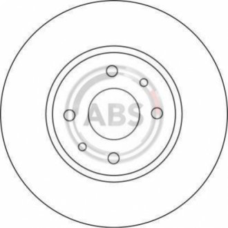 16422 A.B.S. Гальмівний диск перед. Doblo 05-10 (257x22)