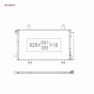 CD100470 KOYORAD Радиатор кондиционера