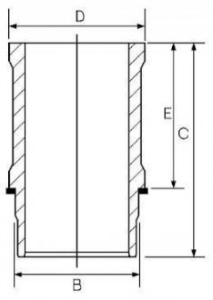 1463660000 GOETZE Гільза циліндра