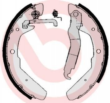 S85 517 BREMBO Гальмівні колодки барабанні