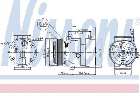 89063 NISSENS Компресор NS INTERSTAR(02-)1.9 dCi(+)[OE 93198021]