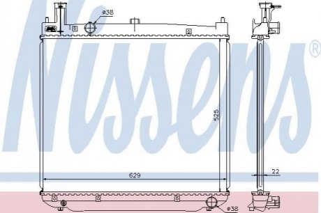 64649A NISSENS Радіатор охолоджування