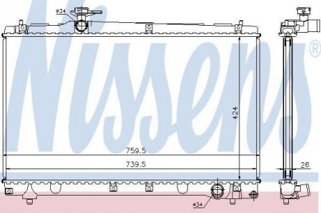 64670A NISSENS Радiатор