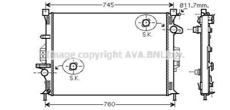 FDA2422 LKQ Радiатор