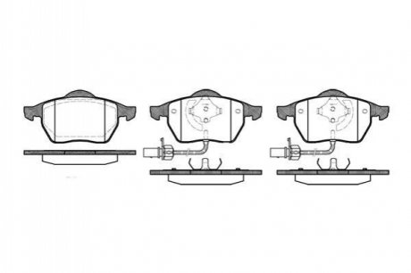 P290322 WOKING Гальмівні колодки перед Passat B5/Audi A4/A6 00-05