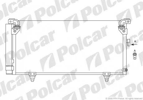 7208K8C2 Polcar Радиаторы кондиционера