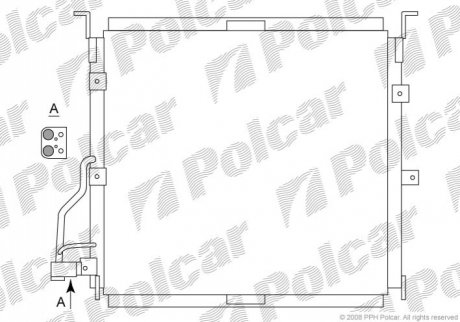 2007K8C5 Polcar Радиаторы кондиционера