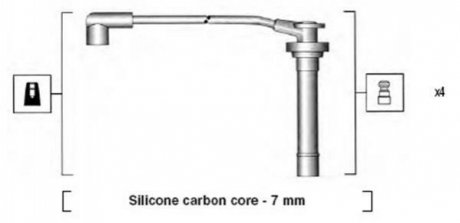 941295120858 MAGNETI MARELLI Комплект проводов зажигания