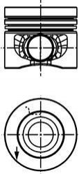 40353600 KOLBENSCHMIDT Поршень в комплекті на 1 циліндр, STD