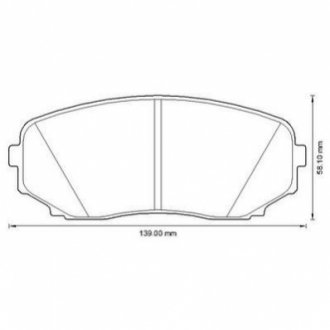 572640J Jurid Колодки гальмівні передні MAZDA CX-7 07-