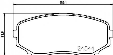 NP5015 NISSHINBO Гальмівні колодки FORD /LINCOLN/MAZDA Edge/MKX/CX-7/CX-9 "F "06>>