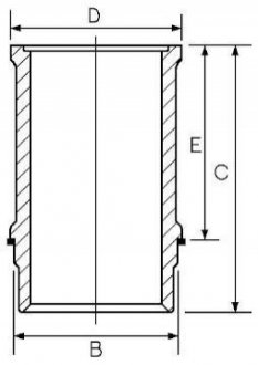 14-740130-00 GOETZE Гільза циліндра