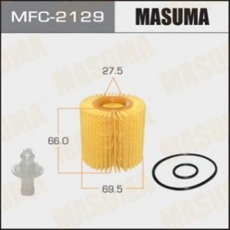 MFC2129 MASUMA Фильтр масляный (вставка) Lexus NX200T (14-), RX 350 (08-)/ Toyota Camry (06-), Highlander (13-), RAV 4 (08-), Venza (09-) (MFC2129) MASUMA