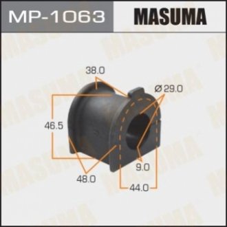 MP1063 MASUMA Втулка стабилизатора переднего Toyota FJ Cruiser (06-09), Land Cruiser Prado (02-09) (Кратно 2 шт) (MP1063) Masuma