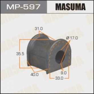 MP597 MASUMA Втулка стабилизатора заднего Toyota FJ Cruiser (06-09), Land Cruiser Prado (-00) (Кратно 2 шт) (MP597) Masuma