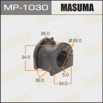 MP1030 MASUMA Втулка стабилизатора переднего Mitsubishi Lancer (00-07), Outlander (03-09) (Кратно 2 шт) (MP1030) Masuma