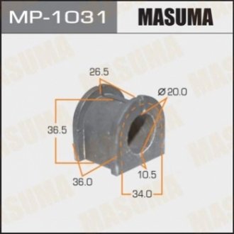 MP1031 MASUMA Втулка стабилизатора заднего Mitsubishi Lancer (07-15), Outlander (05-12) (Кратно 2 шт) (MP1031) Masuma