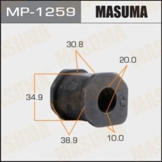 MP1259 MASUMA Втулка стабилизатора переднего Mitsubishi L200 (-08), Pajero Sport (-09) (Кратно 2 шт) (MP1259) Masuma