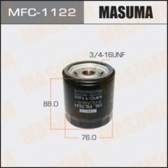 MFC1122 MASUMA Фильтр масляный Toyota Corolla (03-09), Hilux (01-15), Land Cruiser Prado (06-) (MFC1122) MASUMA