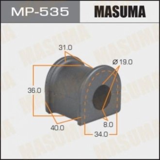 MP535 MASUMA Втулка стабилизатора переднего Toyota Land Cruiser Prado (02-09) (Кратно 2 шт) (MP535) Masuma