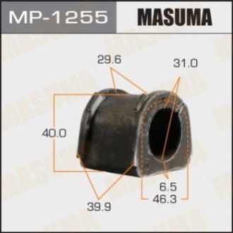 MP1255 MASUMA Втулка стабилизатора переднего Mitsubishi Pajero Sport (-09) (Кратно 2 шт) (MP1255) Masuma