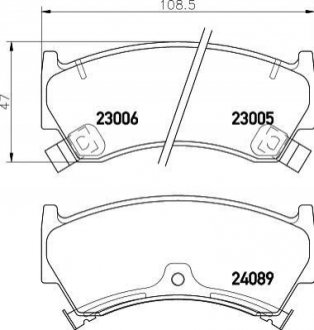 NP2007 NISSHINBO Колодки тормозные дисковые передні Nissan Almera 1.4, 1.6 (95-00) (NP2007) NISSHINBO