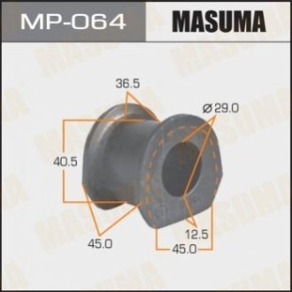 MP064 MASUMA Втулка стабилизатора переднего Mitsubishi Pajero (-00) (Кратно 2 шт) (MP064) Masuma