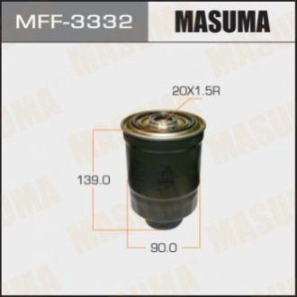 MFF3332 MASUMA Фильтр топливный Mitsubishi L 200 (-08), Pajero Sport (-09) Disel (MFF3332) MASUMA