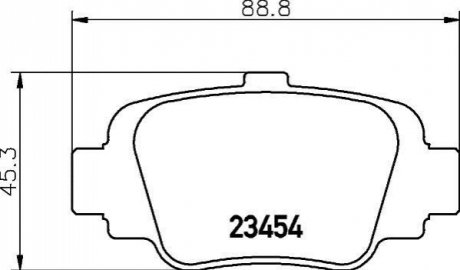 NP2066 NISSHINBO Колодки тормозные дисковые задние Nissan Micra 1.0, 1.3 (92-00) (NP2066) NISSHINBO